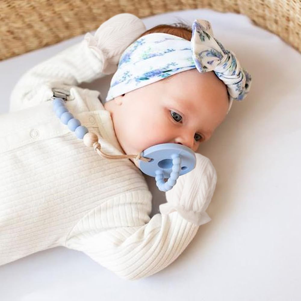 AQOKKA Newborn Baby Mittens No Scratch Cotton Elastic Wrist Gloves Infant Toddler Mittens for Baby Boy Girl 0-6 Months - Image 6